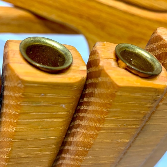 wooden swan candelabra vintage - Picture 14 of 16